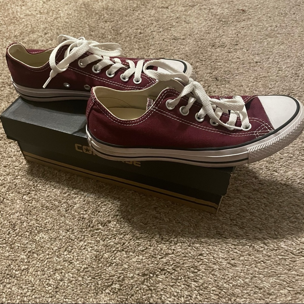 Burgundy Converse